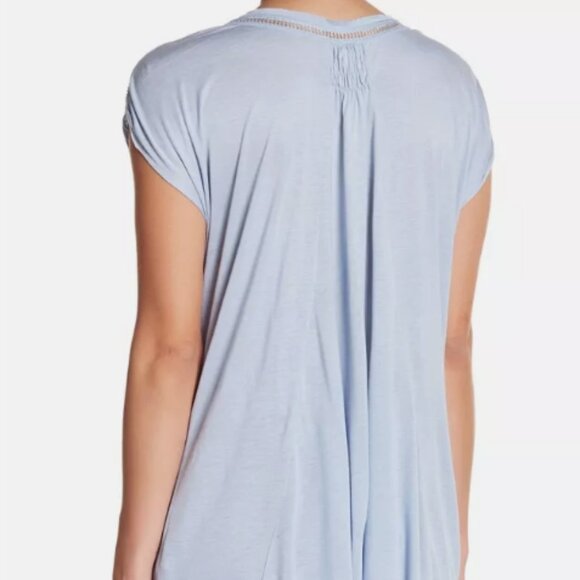 FREE PEOPLE ABIGAIL LACE TRIM JERSEY TOP - Picture 4 of 8